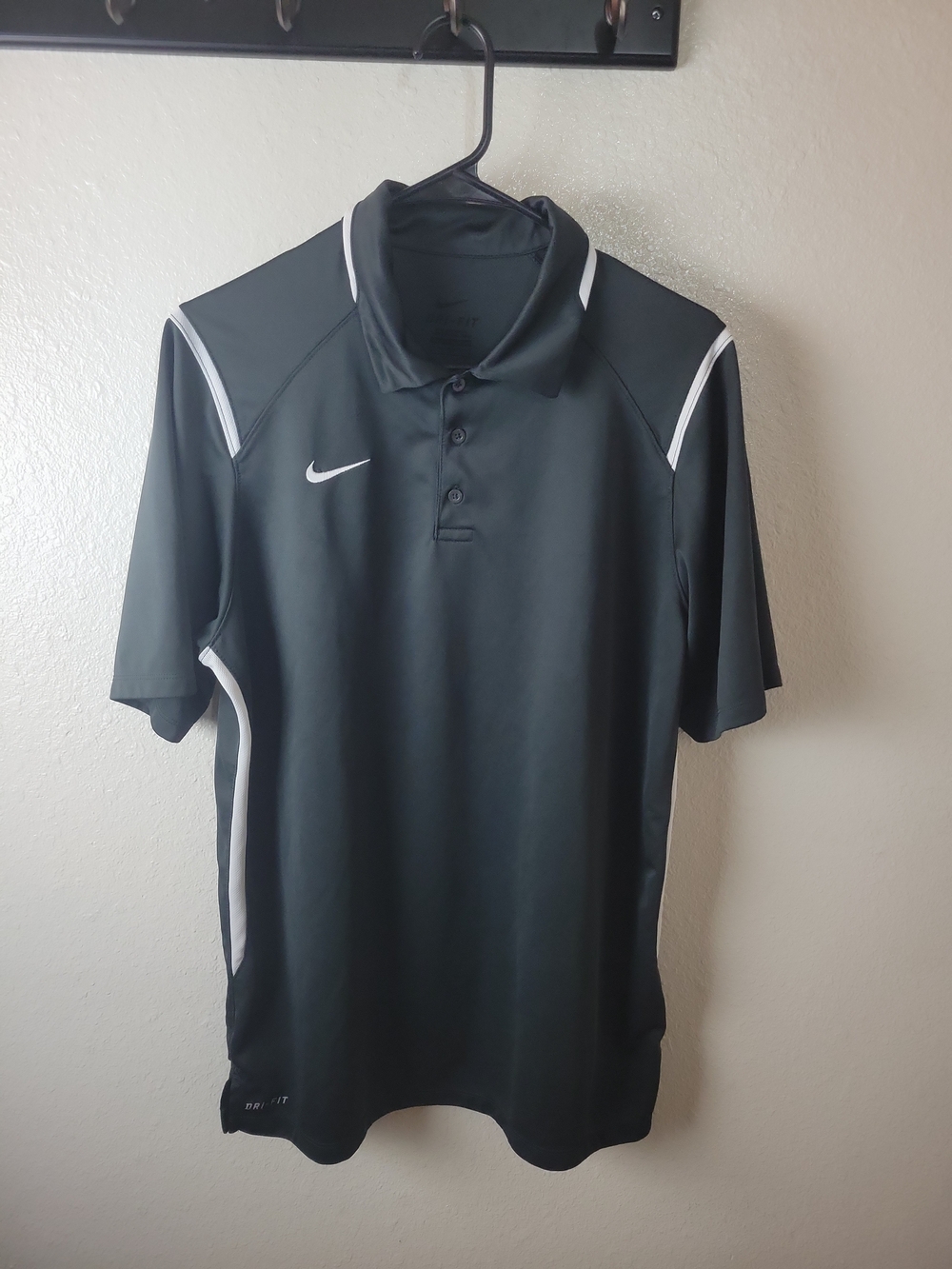 Men's Nike Dri-Fit Gray Polo Medium